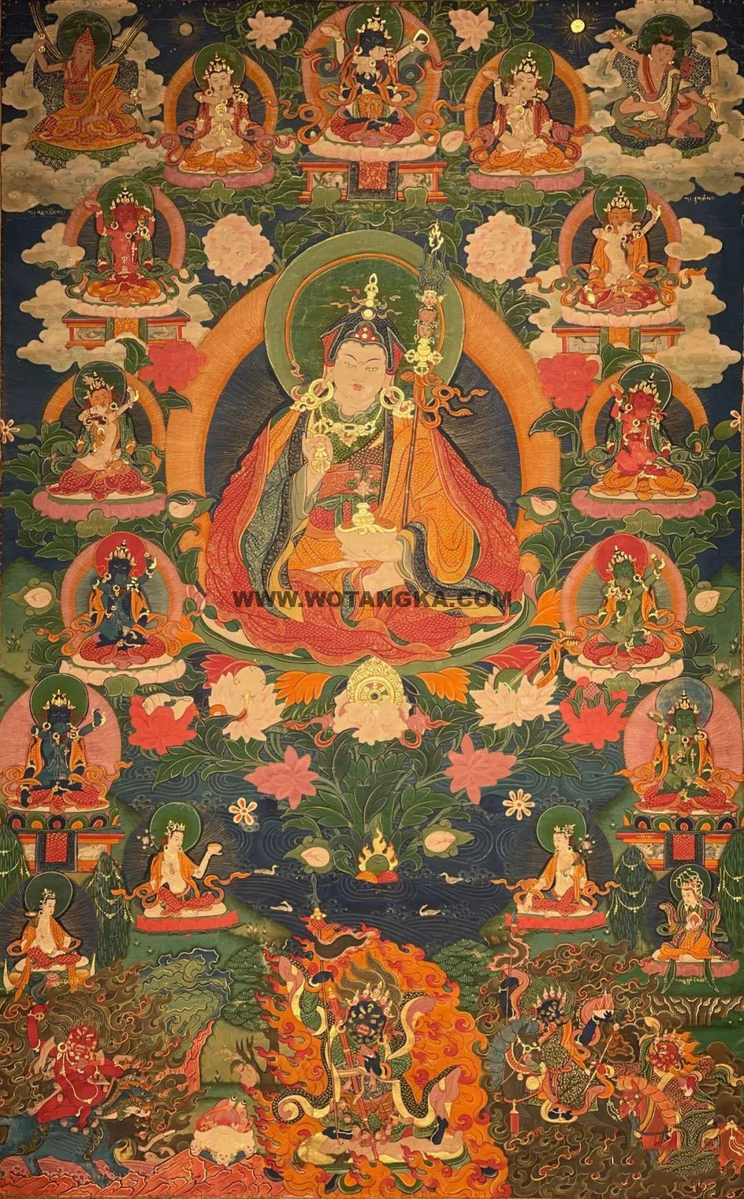 沃唐卡编号AC28803：莲花生大士