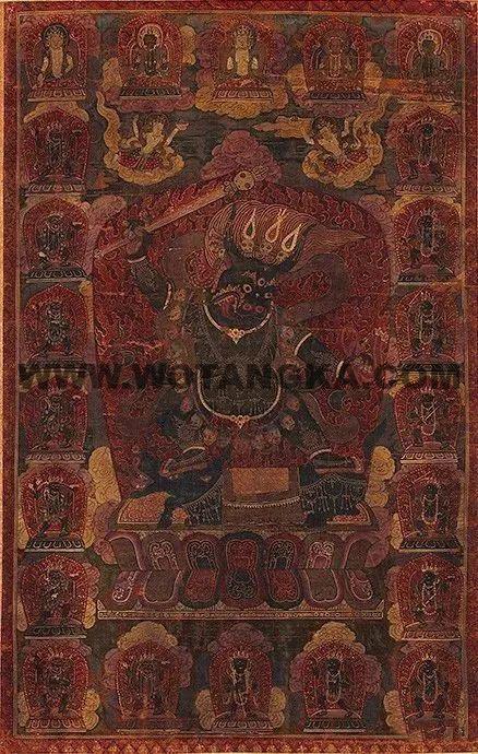 沃唐卡编号AC51235：内修阎魔敌