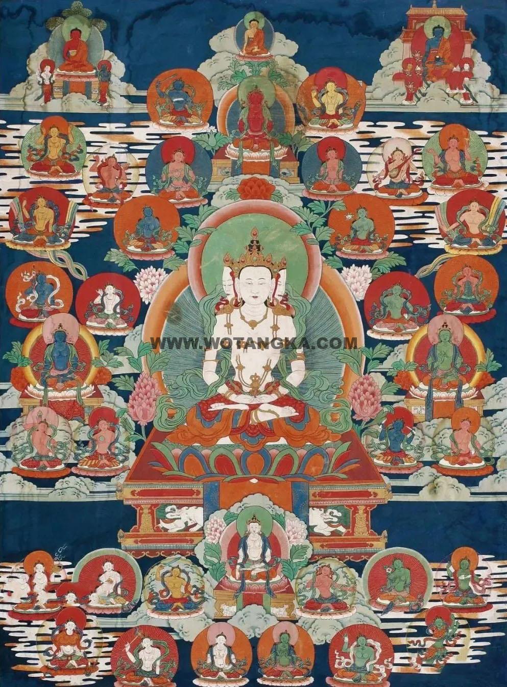 沃唐卡编号AC57626：普明大日如来