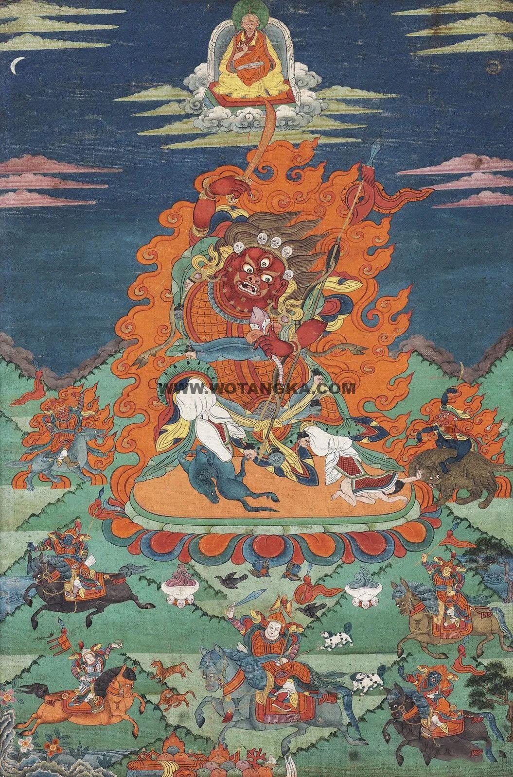 沃唐卡编号AC58992:大红司命主