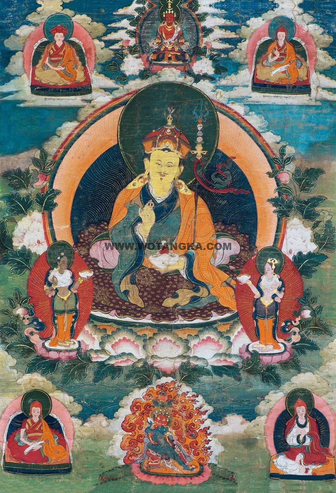 沃唐卡编号AC76828：莲花生大士