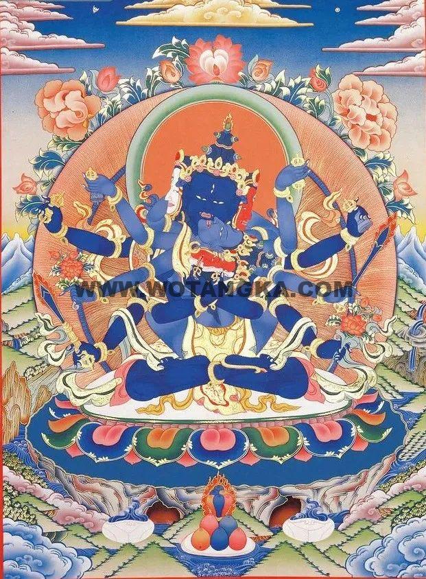 沃唐卡编号AC78556： 密集金刚