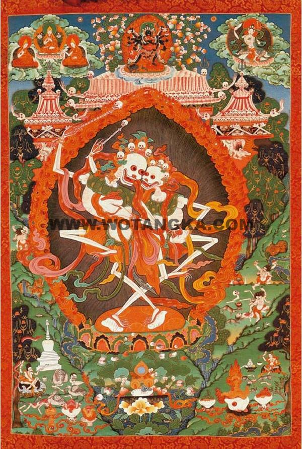 沃唐卡编号AC87895:尸陀林主