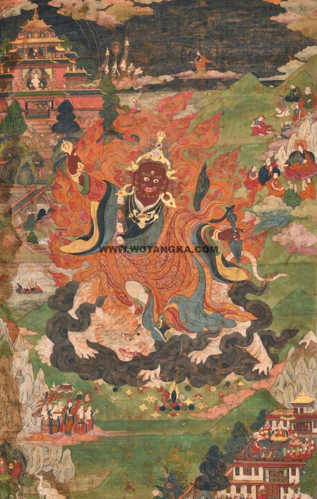 沃唐卡编号AC90336：忿怒莲师