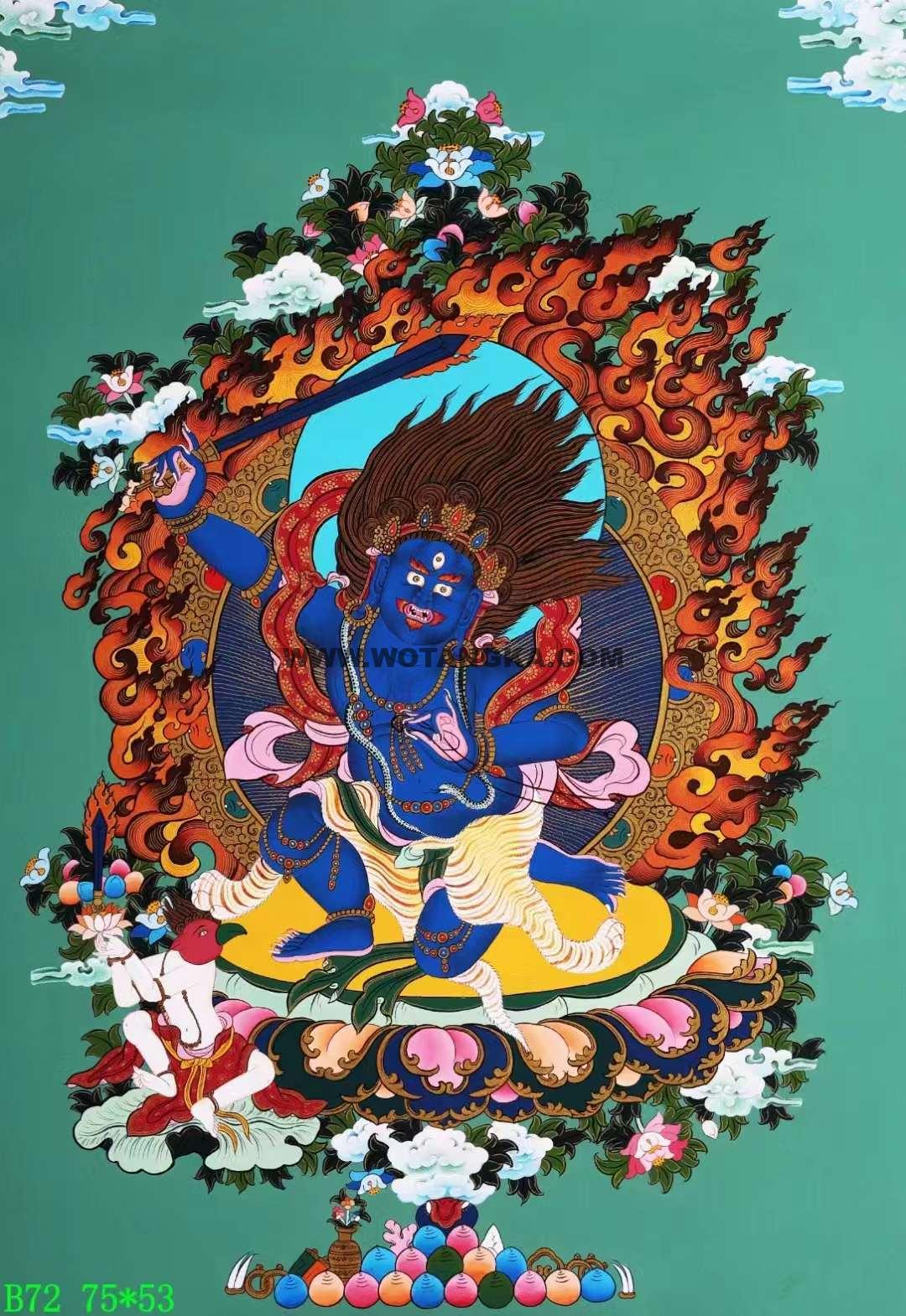 编号138-776904:彩绘唐卡-不动明王(75*53cm左右)