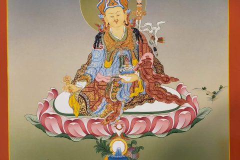 编号160-494473：嘎玛嘎赤-莲花生大士（70*50CM左右）