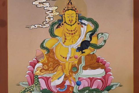 编号160-524659：嘎玛嘎赤-黄财神（70*50CM左右）