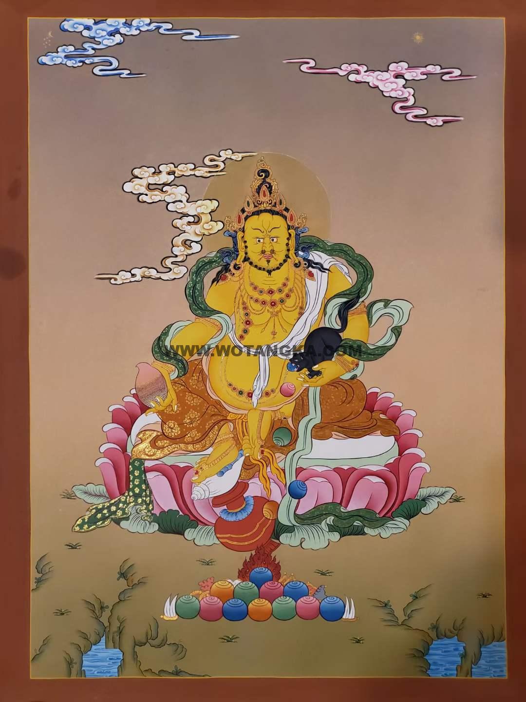 编号160-524659：嘎玛嘎赤-黄财神（70*50CM左右）