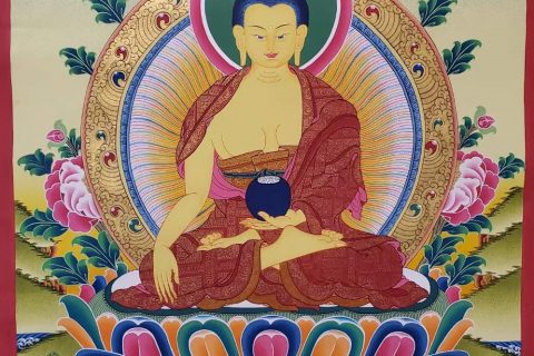 编号160-606738：嘎玛嘎赤-释迦牟尼佛（70*50CM左右）