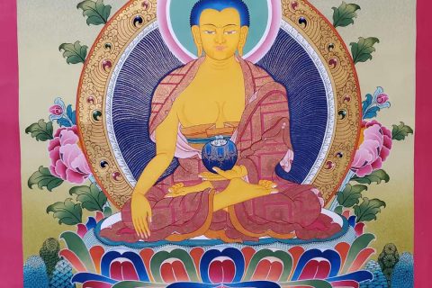编号160-684309：嘎玛嘎赤-释迦牟尼佛（70*50CM左右）