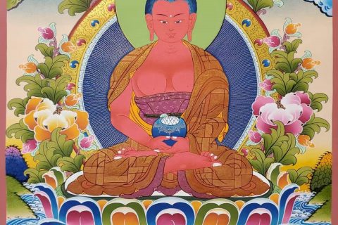 编号160-767558：嘎玛嘎赤-阿弥陀佛（70*50CM左右）