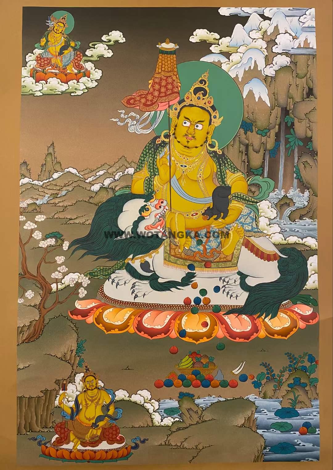 编号173-377175:嘎玛嘎赤-财宝天王(80*55CM左右)