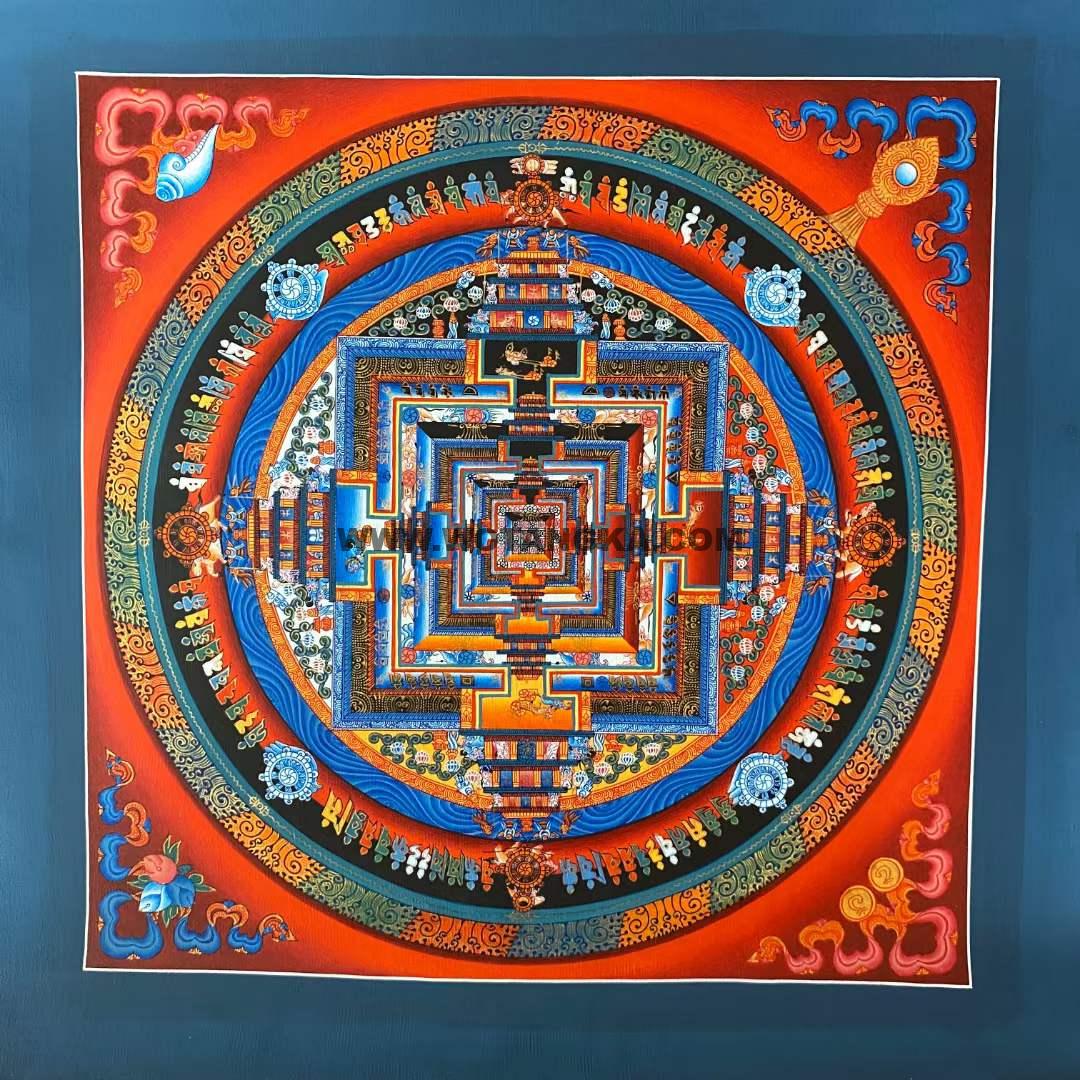 2022.08.13-小尺幅时轮金刚坛城唐卡推荐与赏析