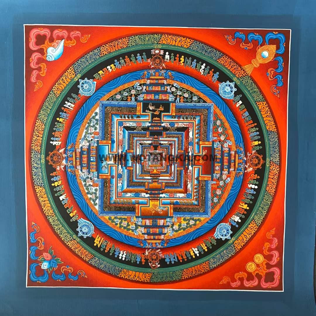 2022.08.13-小尺幅时轮金刚坛城唐卡推荐与赏析