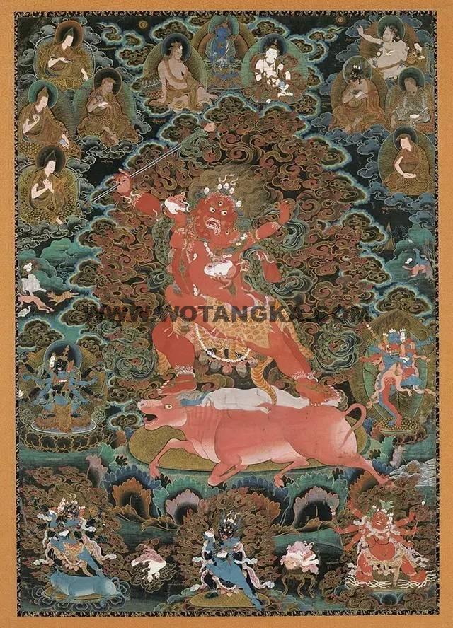 沃唐卡编号AC22771：红阎魔敌双修