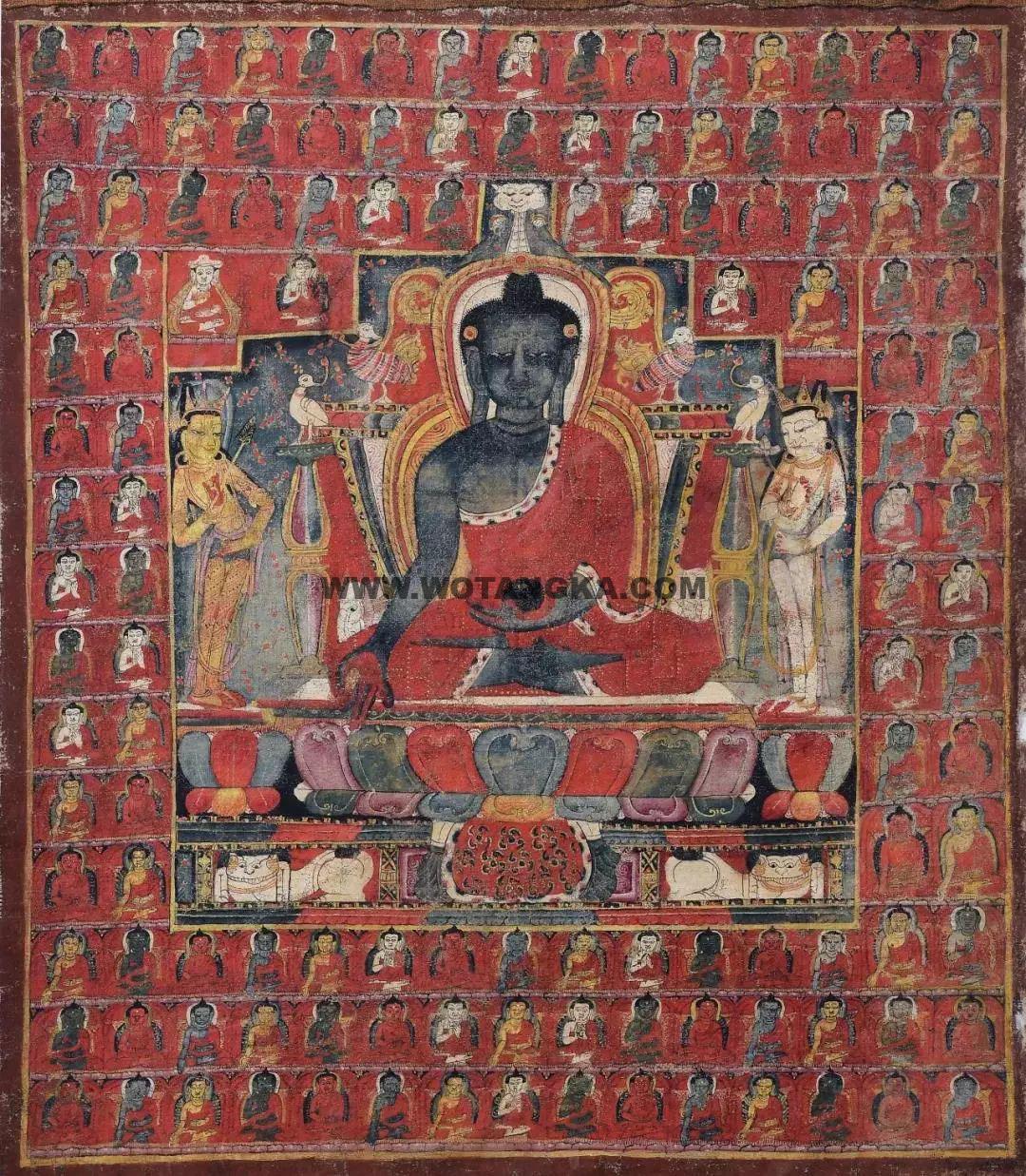 沃唐卡编号AC24958：药师佛