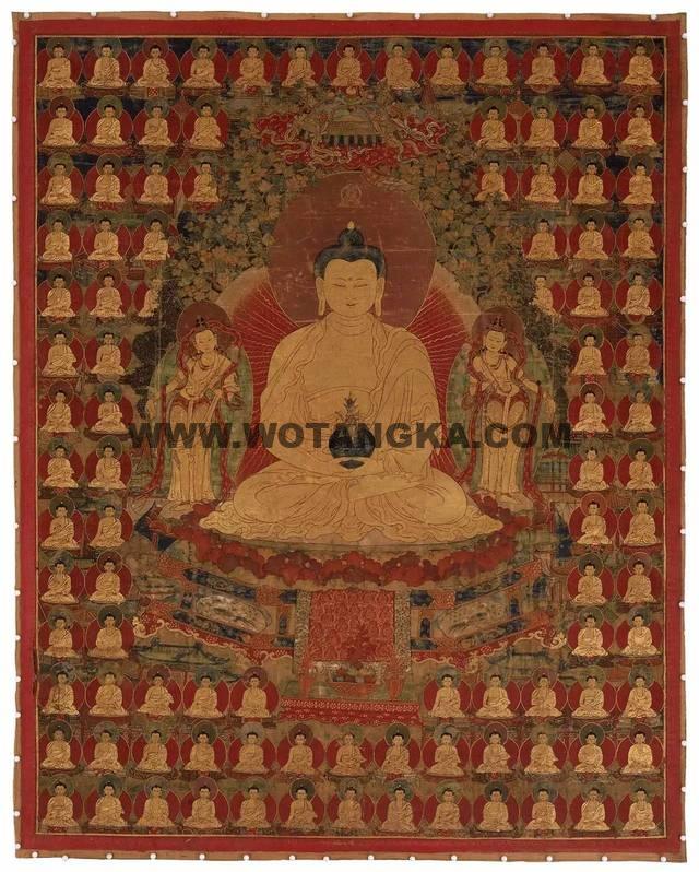 沃唐卡编号AC25278：阿弥陀佛