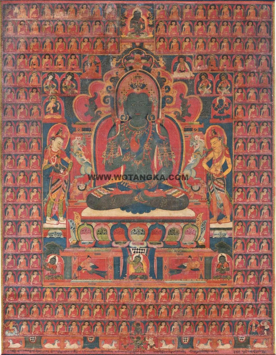 沃唐卡编号AC34008：不空成就佛