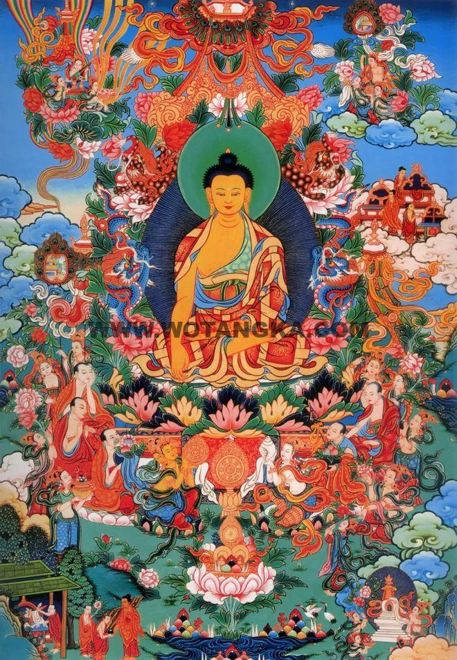 沃唐卡编号AC35773：释迦牟尼佛