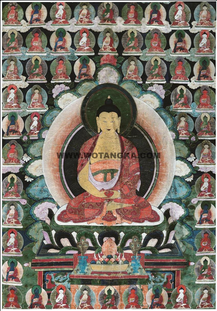 沃唐卡编号AC37446：阿弥陀佛