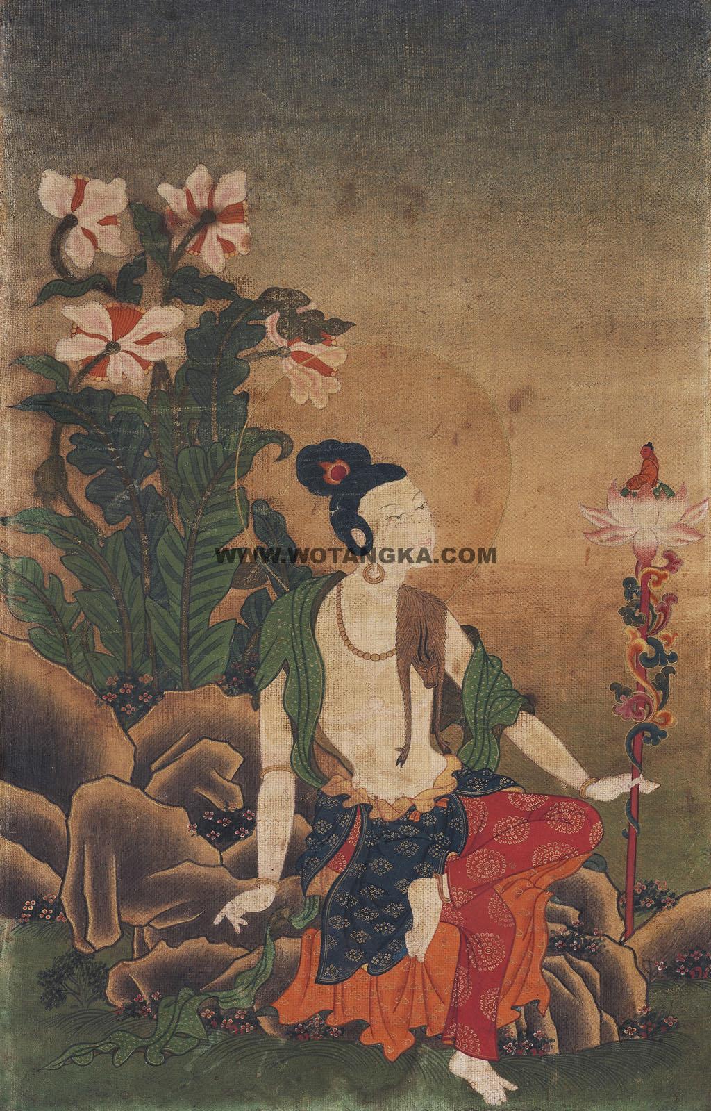 沃唐卡编号AC48020：观自在菩萨