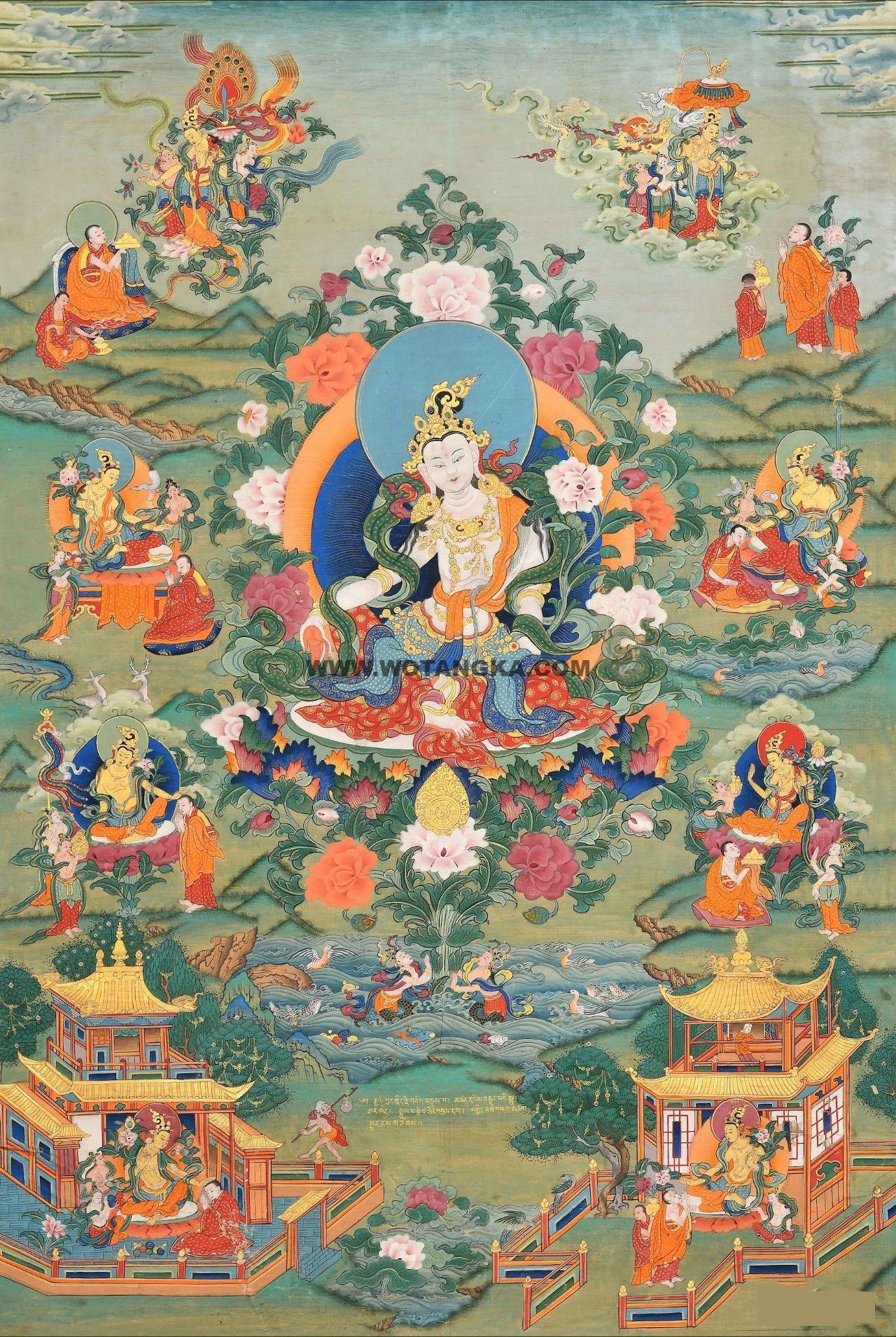 沃唐卡编号AC72254：莲花手观音