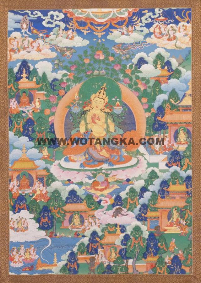 沃唐卡编号AC77554：文殊菩萨