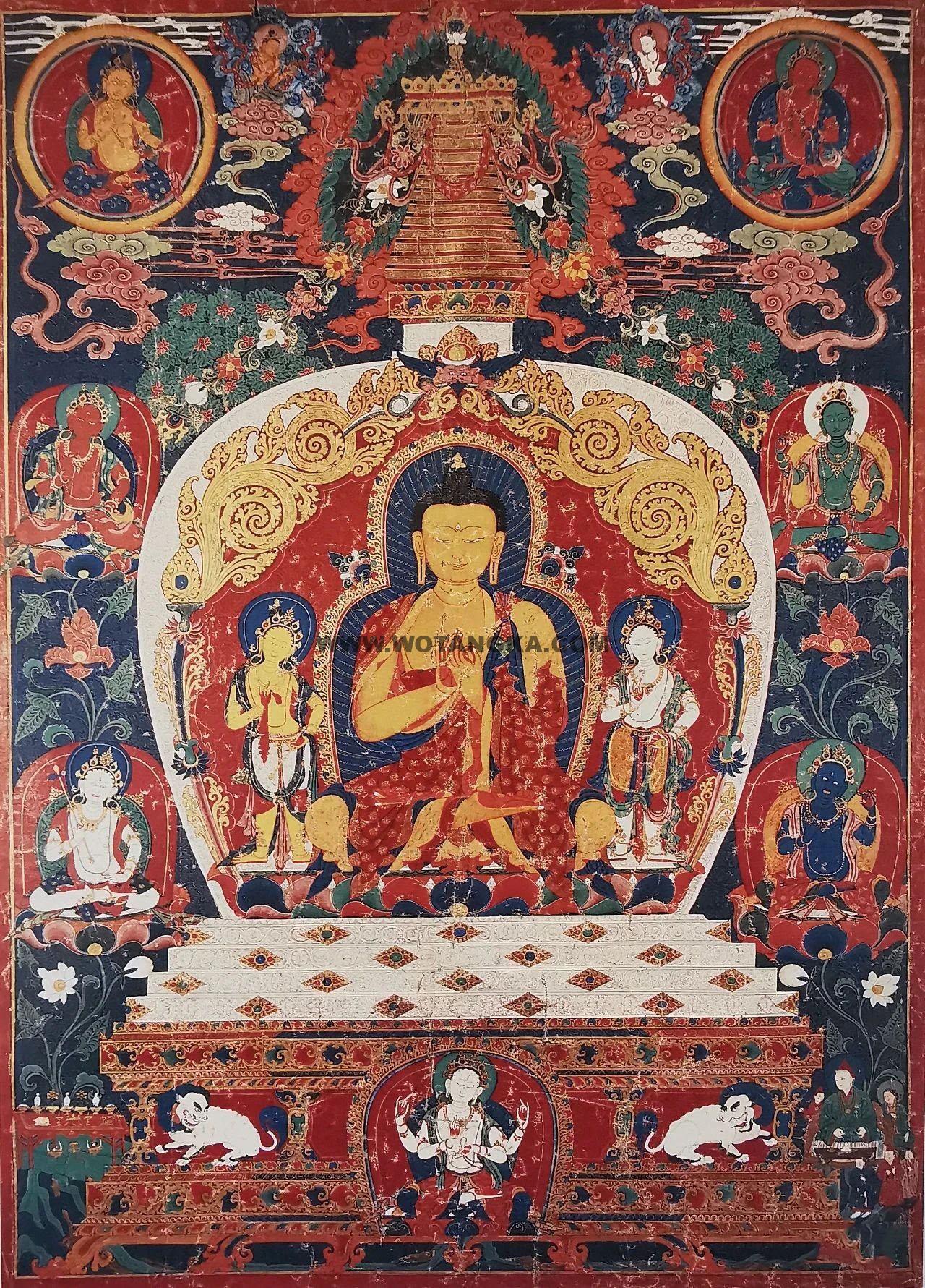 沃唐卡编号AC89916:毗卢遮那佛