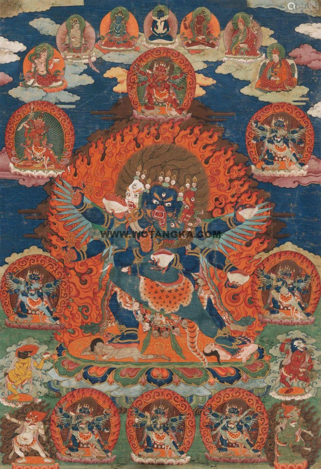 沃唐卡编号AC92467：八大嘿噜嘎