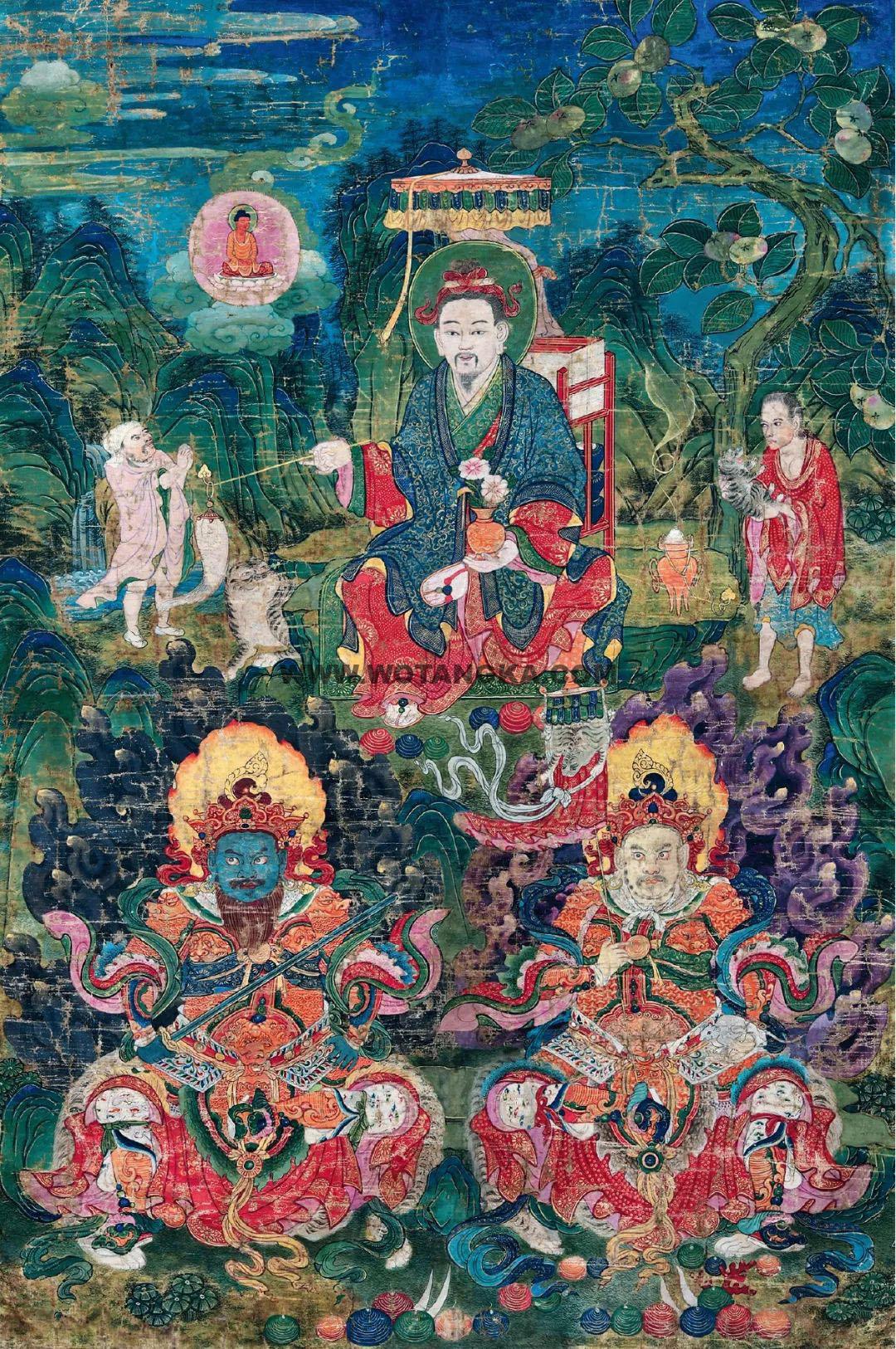 沃唐卡编号AC93389:羯磨扎拉居士