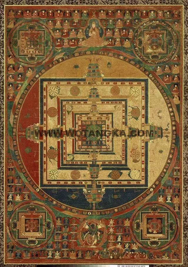 沃唐卡编号AC97145:时轮金刚坛城