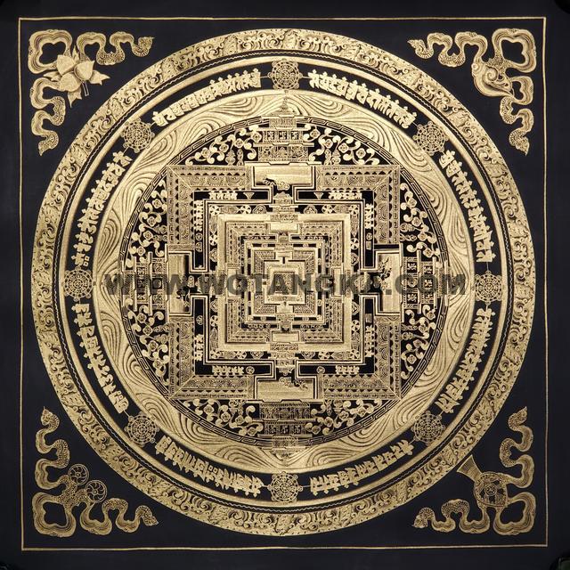 沃唐卡编号AC97367：时轮金刚坛城