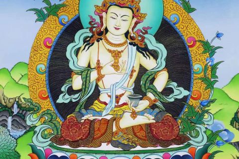 编号138-643161：彩绘唐卡-金刚萨埵（61*43CM左右）