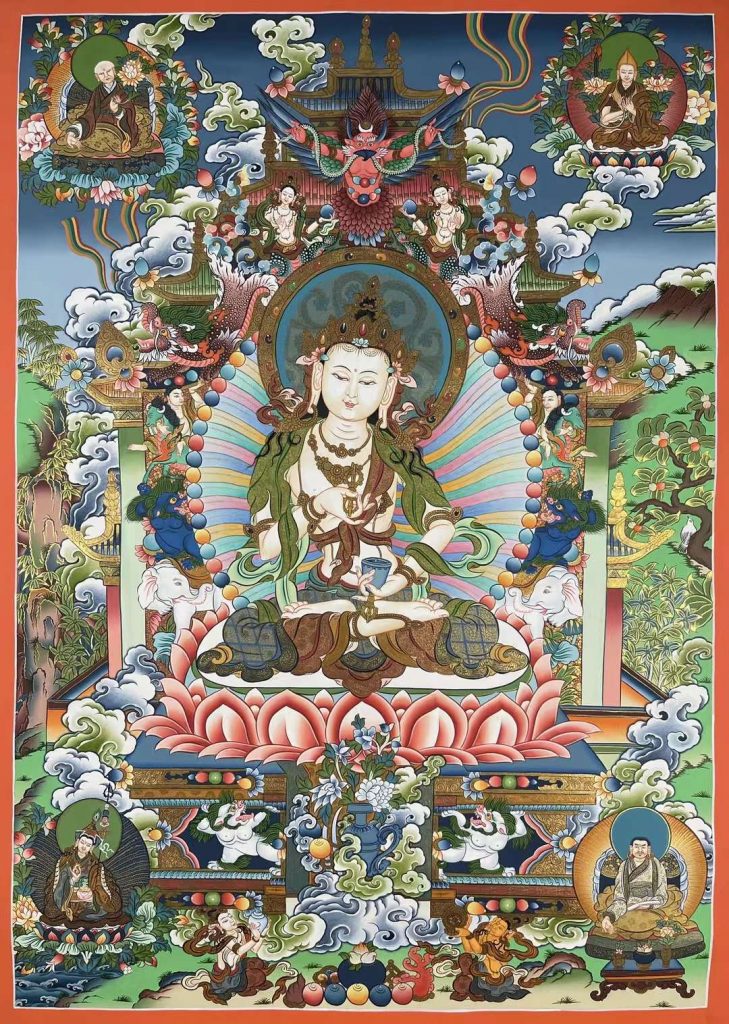 编号173-287698：彩绘唐卡-金刚萨埵（75*55CM左右）