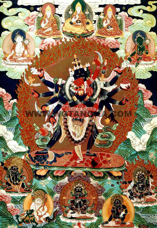 沃唐卡编号AC11451：胜乐金刚