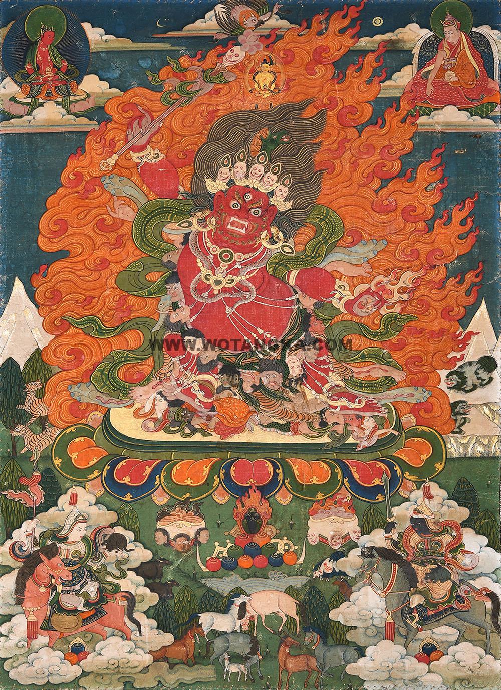 沃唐卡编号AC29867:马头明王