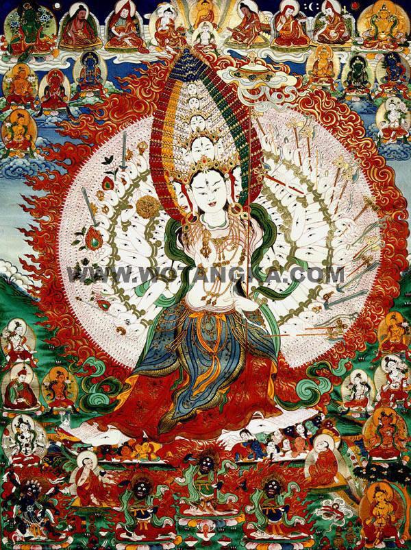 沃唐卡编号AC39682：大白伞盖佛母