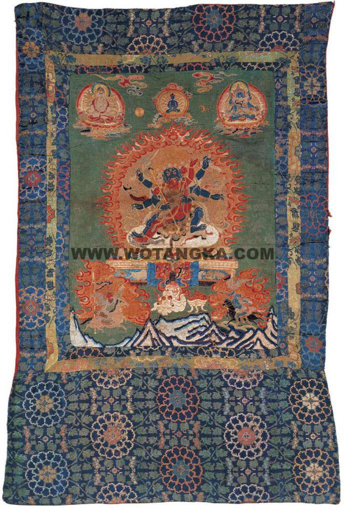 沃唐卡编号AC62836：岩传甘露漩明王