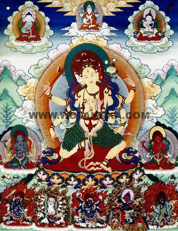 沃唐卡编号AC74104：叶衣佛母