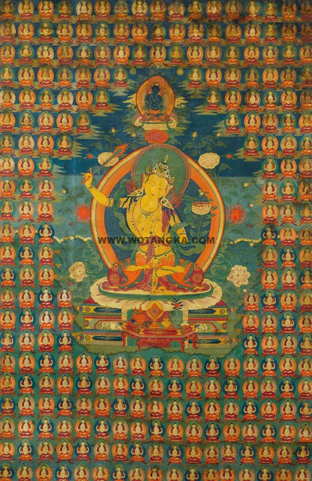 沃唐卡编号AC78380:文殊菩萨