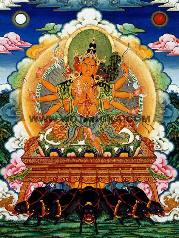 沃唐卡编号AC82904：光明佛母