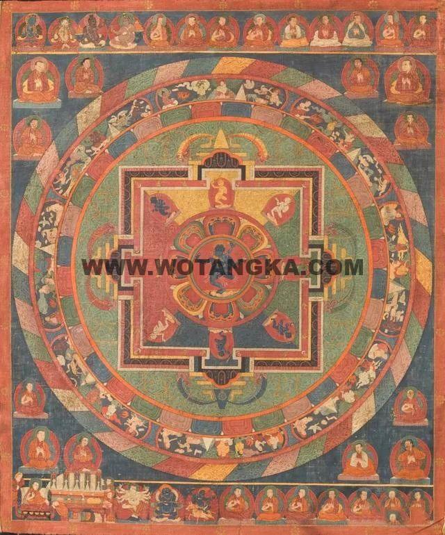 沃唐卡编号AC86080：语喜金刚坛城