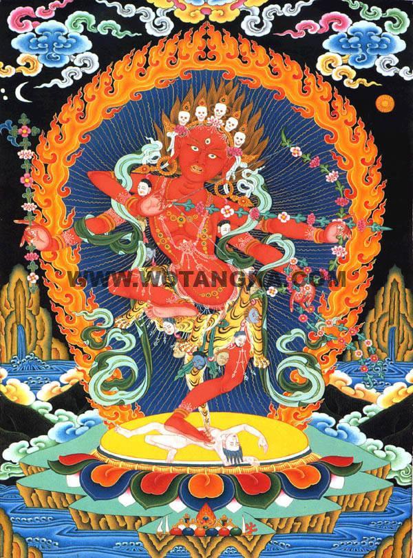 沃唐卡编号AC86912：作明佛母