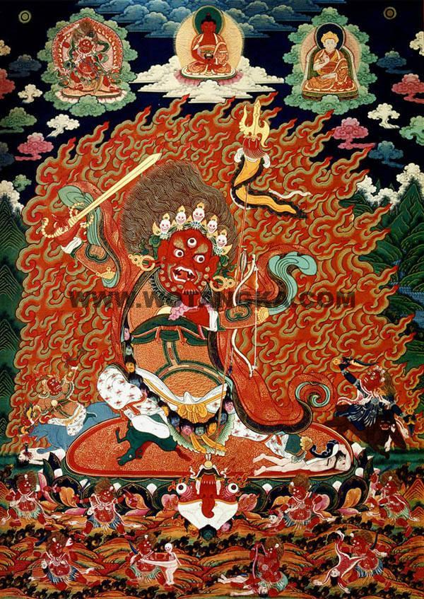 沃唐卡编号AC87983：大红司命主