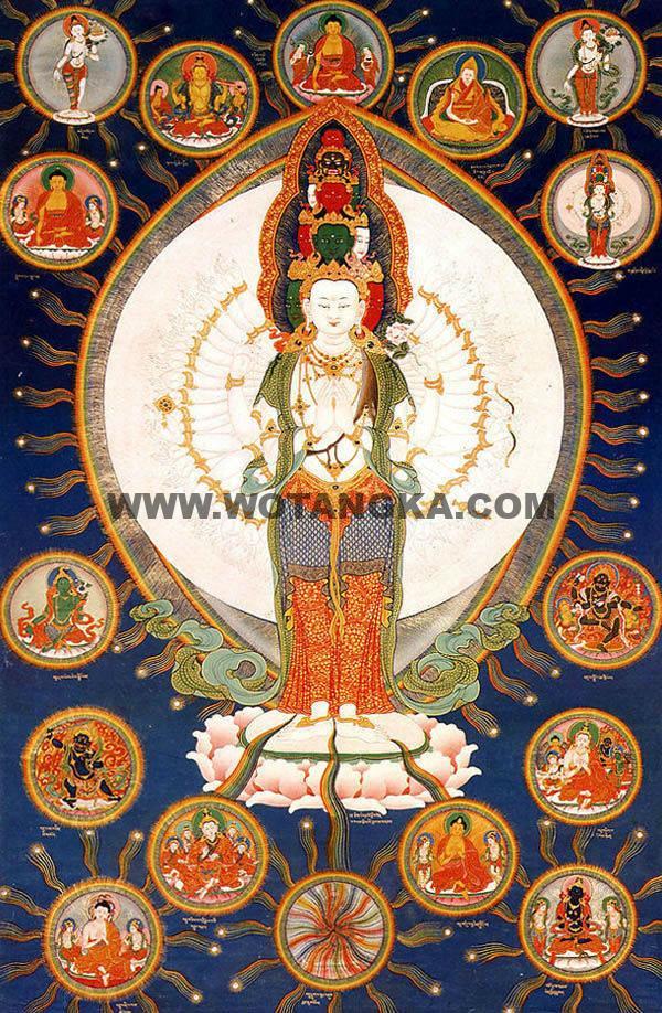 沃唐卡编号AC89421：千手观音
