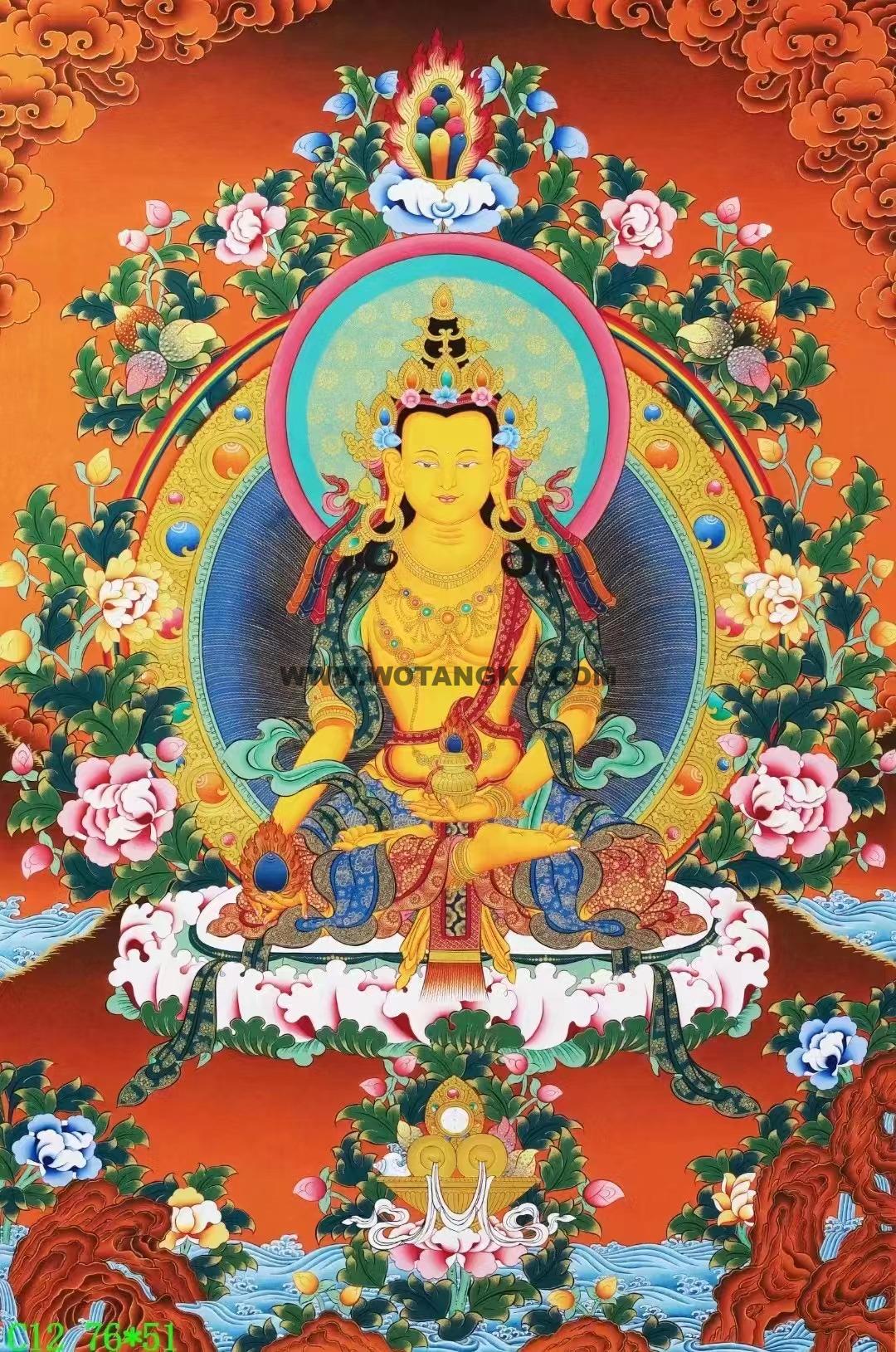 编号138-113895：彩绘唐卡-地藏王菩萨（76*51CM左右）