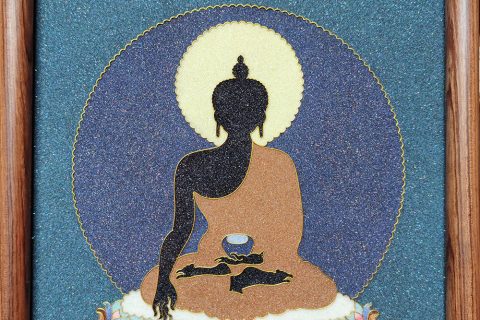 编号138-297684：掐丝唐卡-释迦牟尼佛（36**26CM左右）