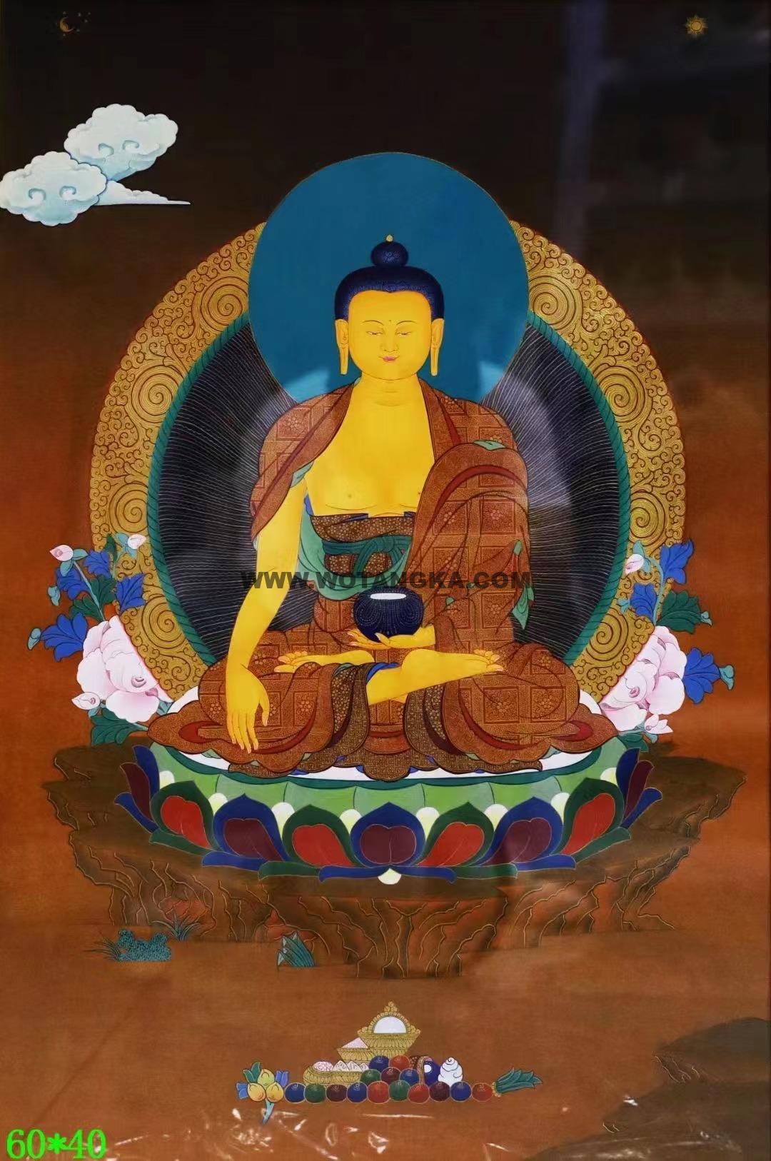 编号138-567020：彩绘唐卡-释迦牟尼佛（60*40CM左右）