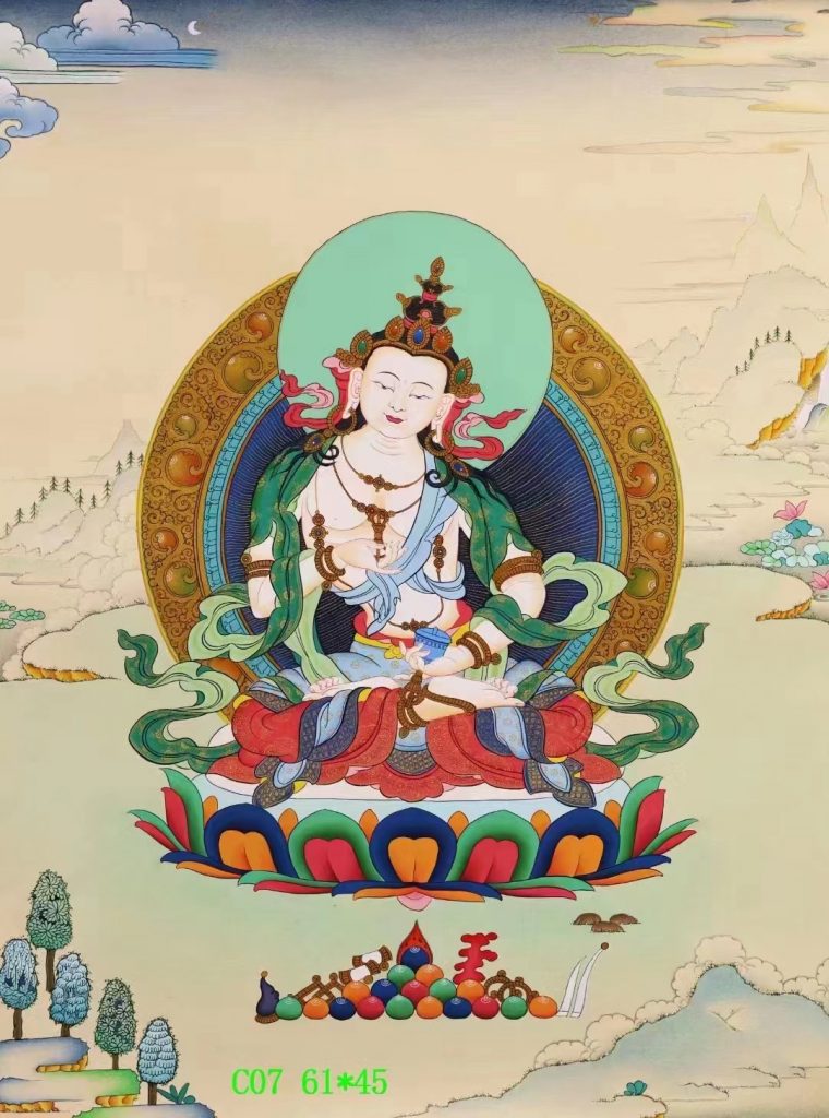 编号138-694160：彩绘唐卡-金刚萨埵（61*45CM左右）