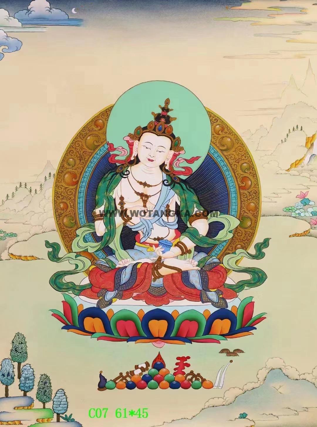 编号138-694160:彩绘唐卡-金刚萨埵(61*45CM左右)